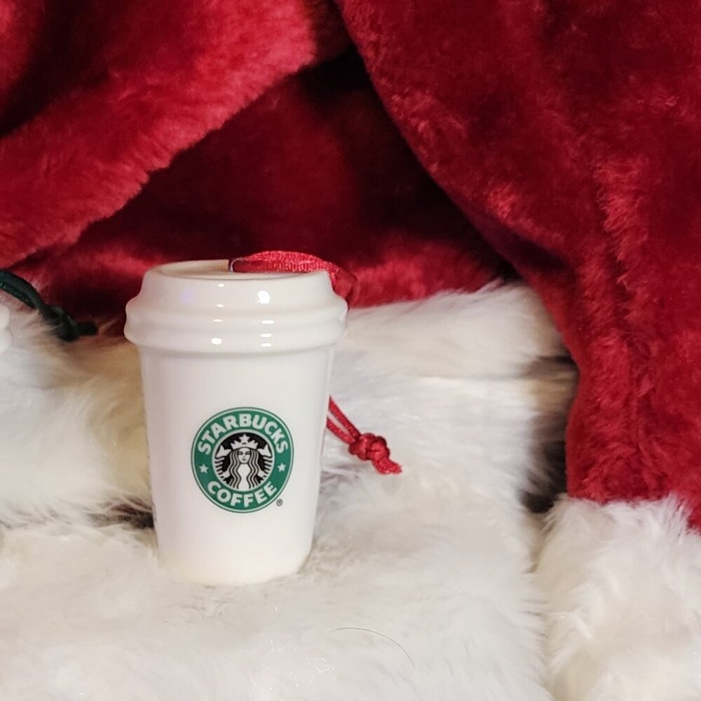 2006 Starbucks Christmas Holiday Ornament Ceramic Cup